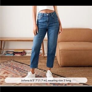 American Eagle Stretch Curvy Mom Jean sz 2